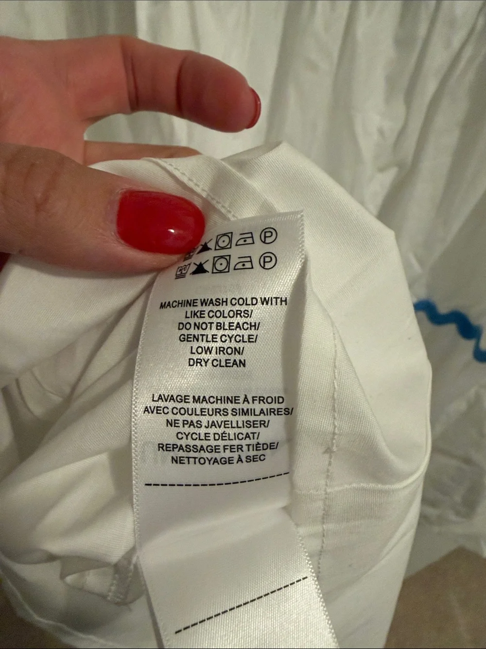 UNTUCKit White Button-Front Dress with Multicolor Ric Rac - Picture 7 of 7
